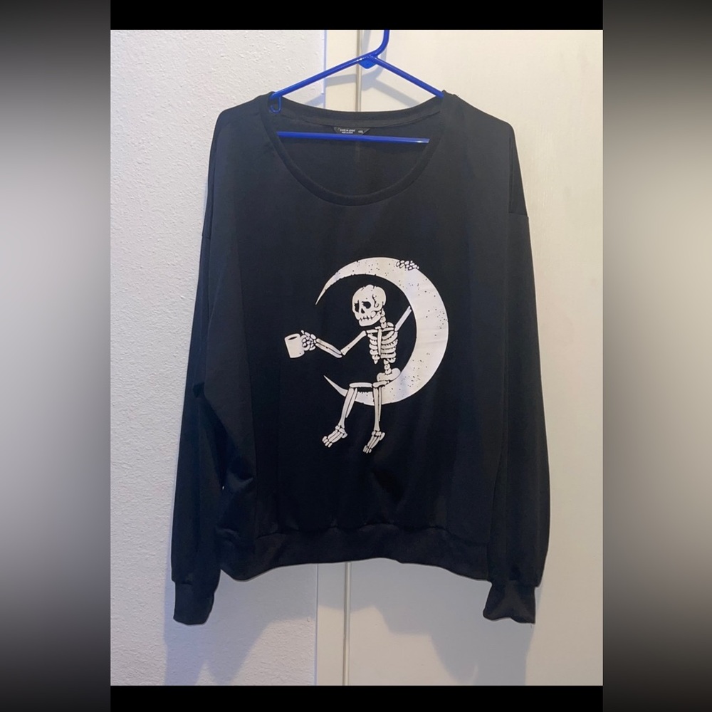 Skeleton Moon Long Sleeve